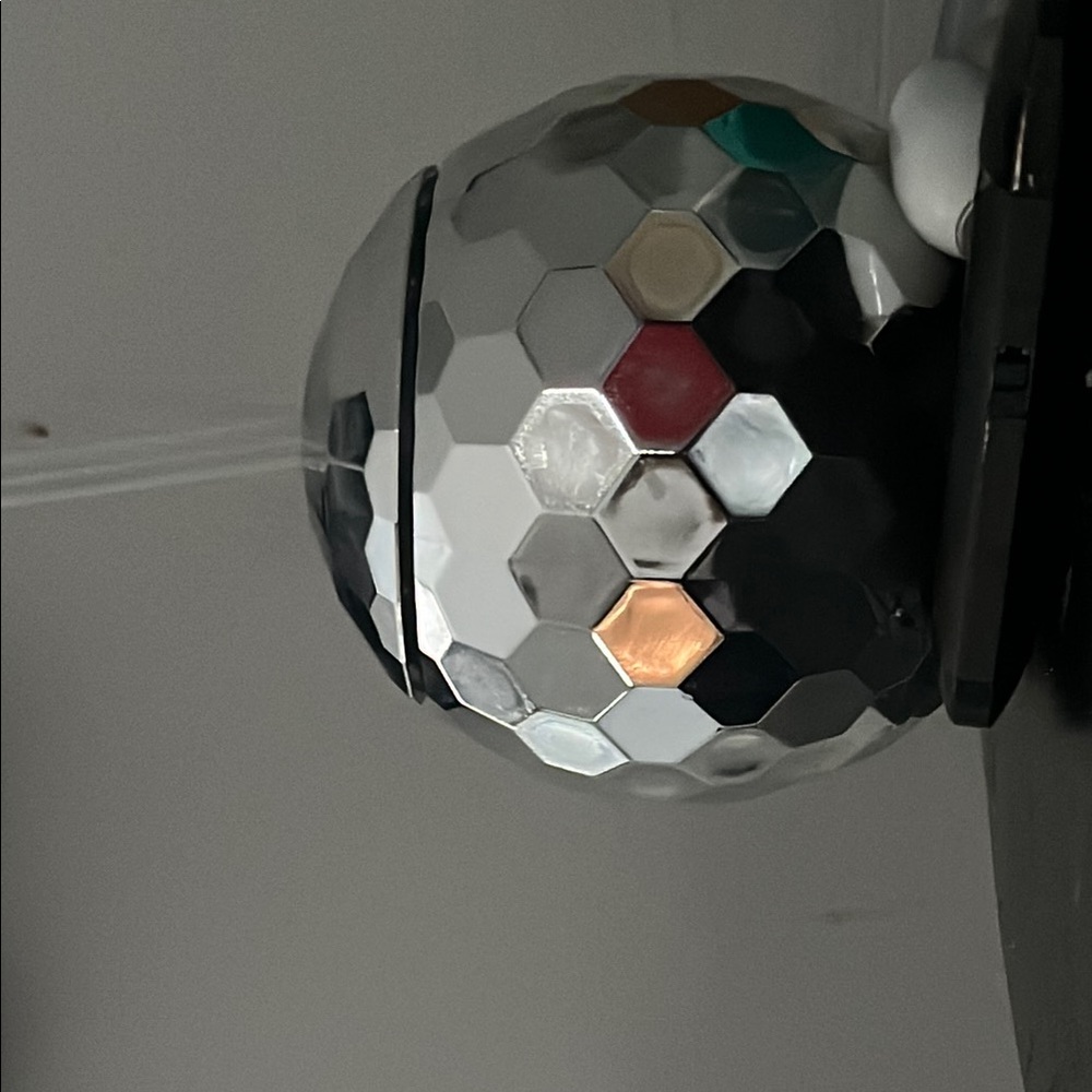 Silver and Black Hexagonal drinking cup